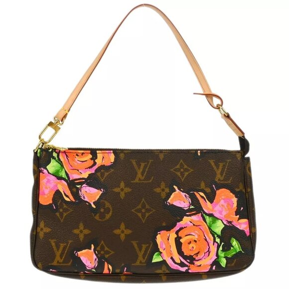 Louis Vuitton Monogram Rose Pochette Accessoires Handbag M48615 CA0049 124532 - Picture 1 of 8